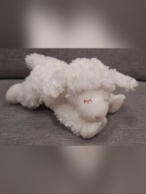 Baby Gund Winky Lamb Sheep White Rattle 8" Plush Stuffed Animal